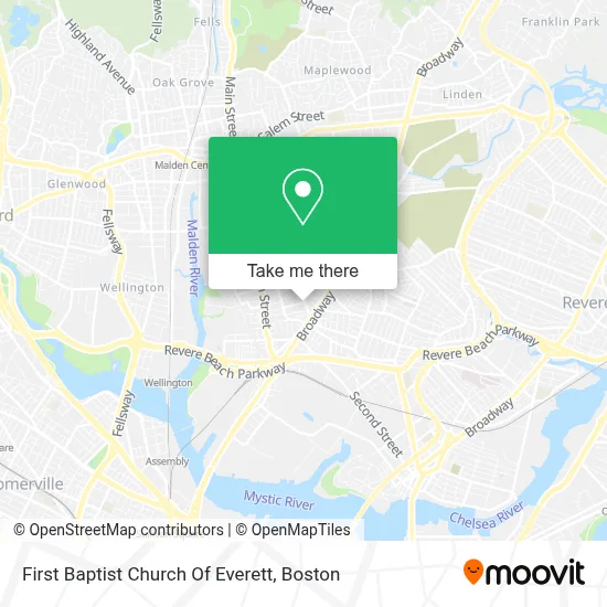 First Baptist Church Of Everett map