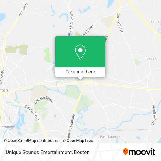 Unique Sounds Entertainment map