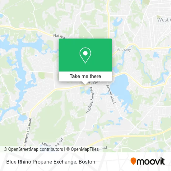 Blue Rhino Propane Exchange map