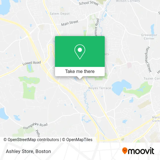 Ashley Store map