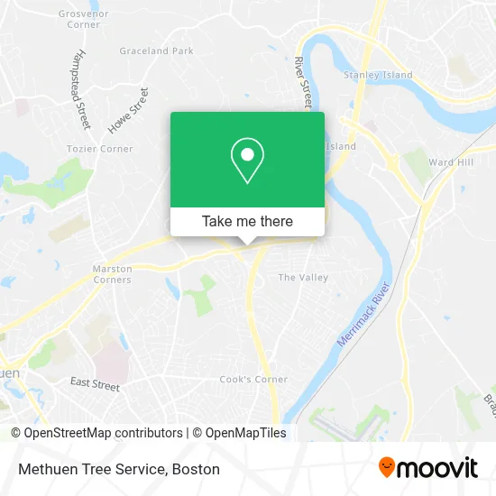Methuen Tree Service map