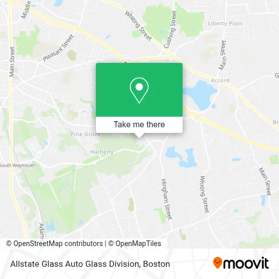 Allstate Glass Auto Glass Division map