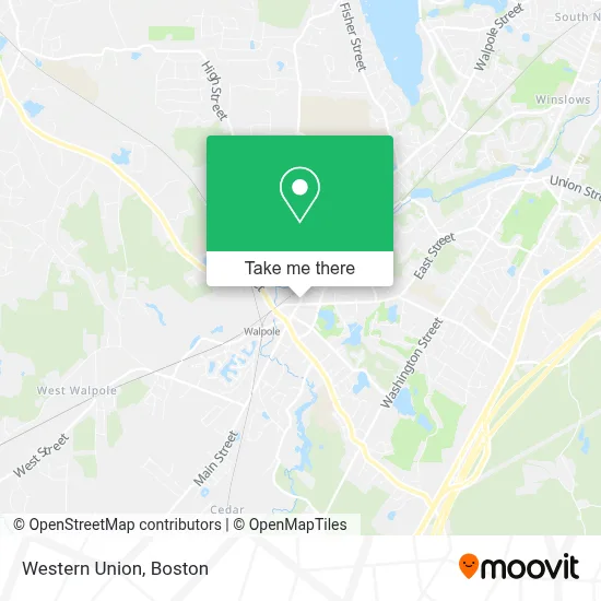 Western Union map