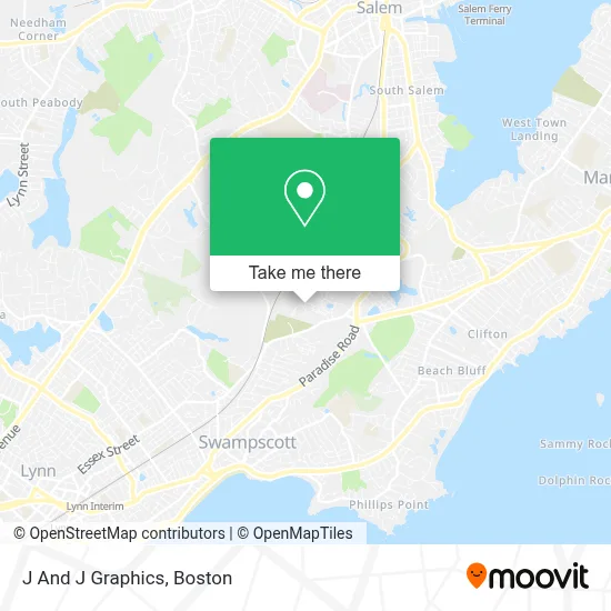 J And J Graphics map