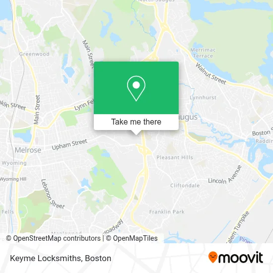 Keyme Locksmiths map