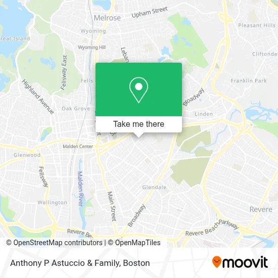 Anthony P Astuccio & Family map