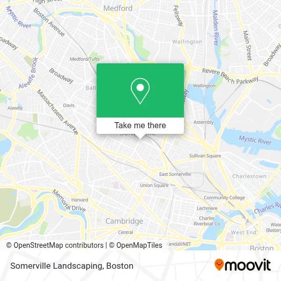 Somerville Landscaping map