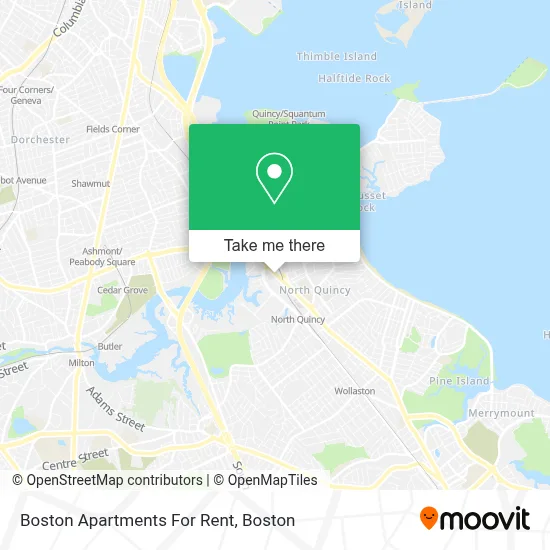 Boston Apartments For Rent map