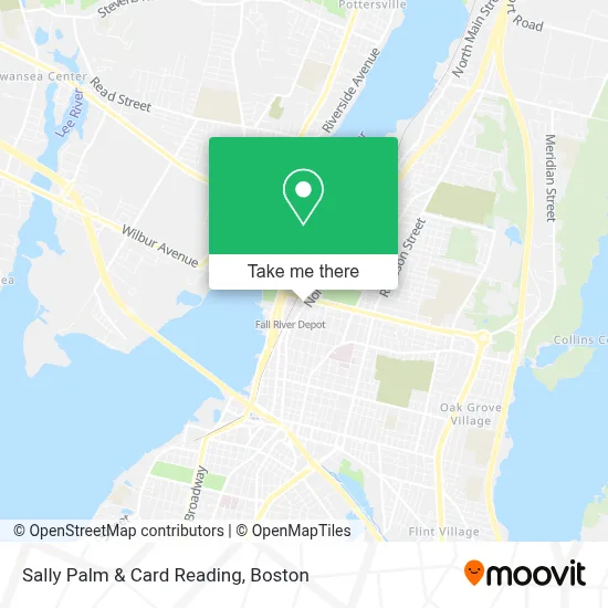 Sally Palm & Card Reading map