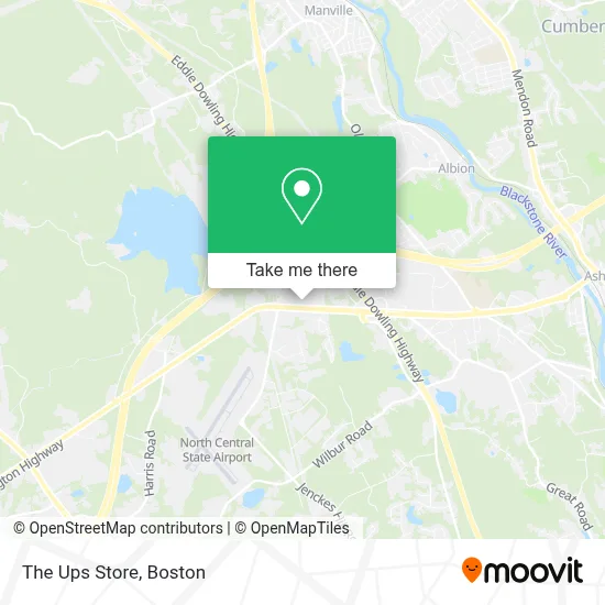 The Ups Store map