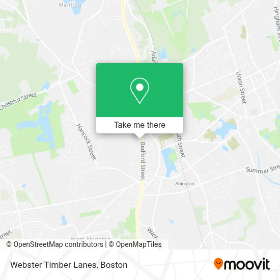 Webster Timber Lanes map