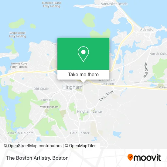 The Boston Artistry map