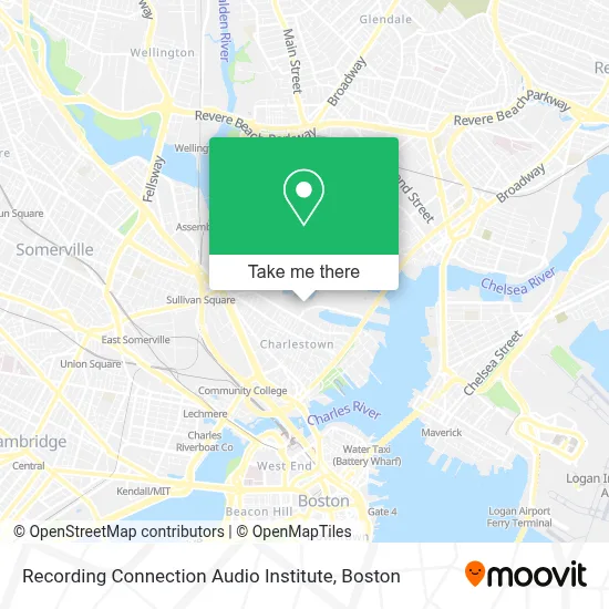 Recording Connection Audio Institute map