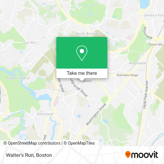 Walter's Run map