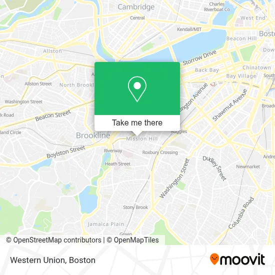 Western Union map