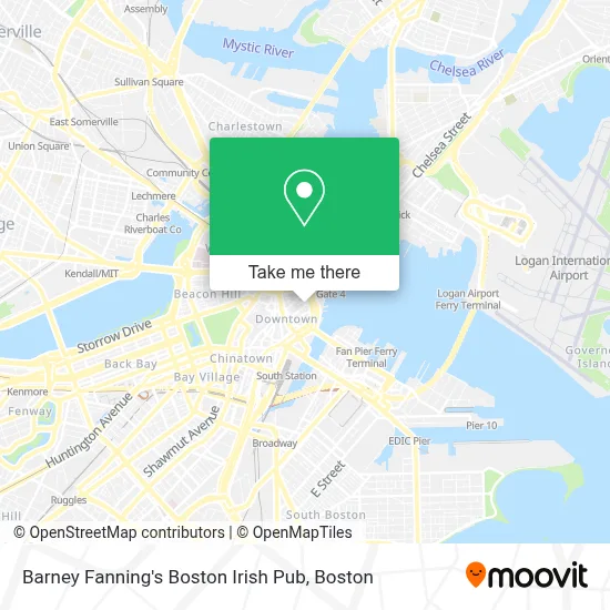 Barney Fanning's Boston Irish Pub map
