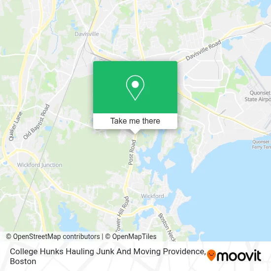 College Hunks Hauling Junk And Moving Providence map