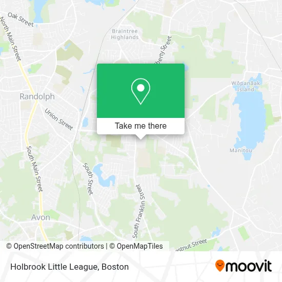 Holbrook Little League map
