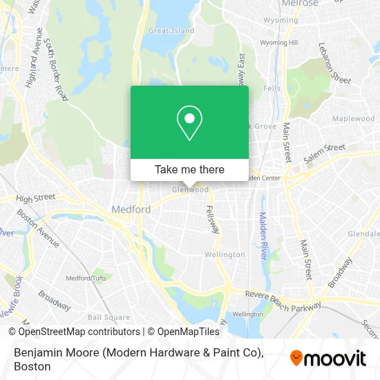 Benjamin Moore (Modern Hardware & Paint Co) map