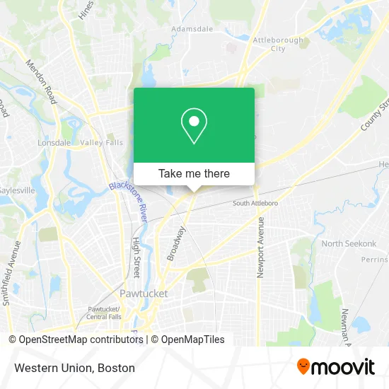 Western Union map