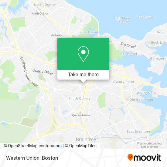 Western Union map