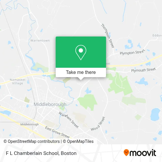F L Chamberlain School map