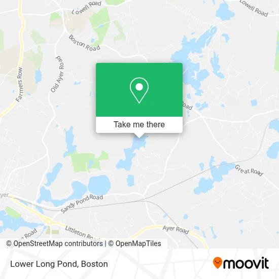 Lower Long Pond map
