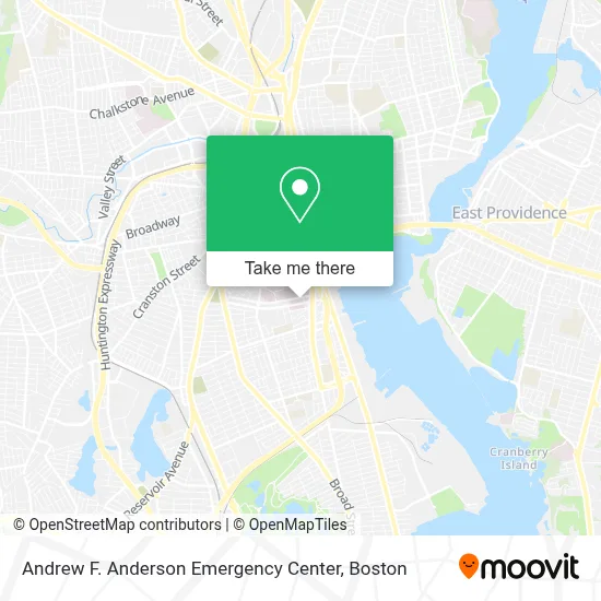 Andrew F. Anderson Emergency Center map