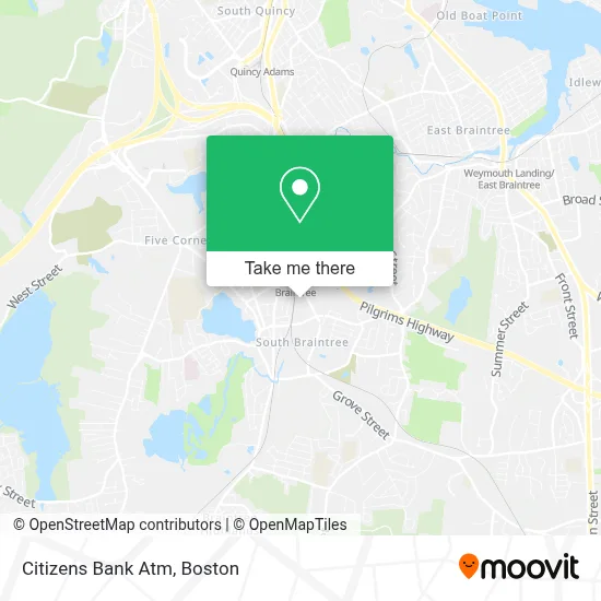 Citizens Bank Atm map