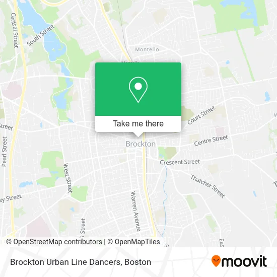 Brockton Urban Line Dancers map