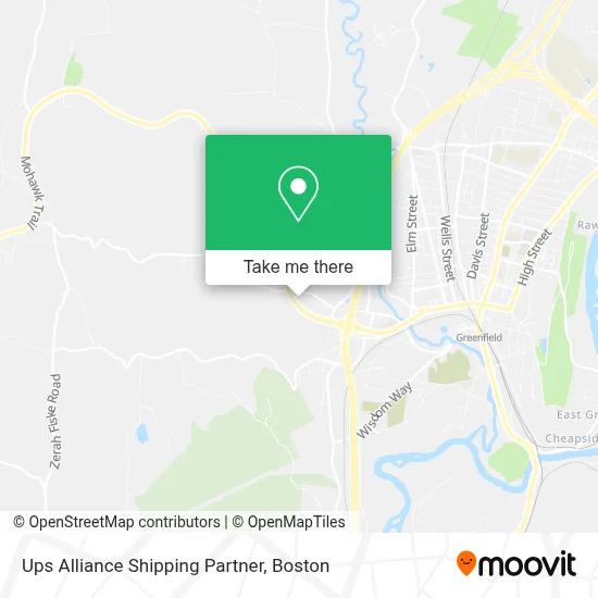 Ups Alliance Shipping Partner map