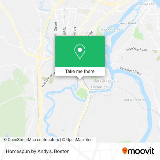 Homespun by Andy's map
