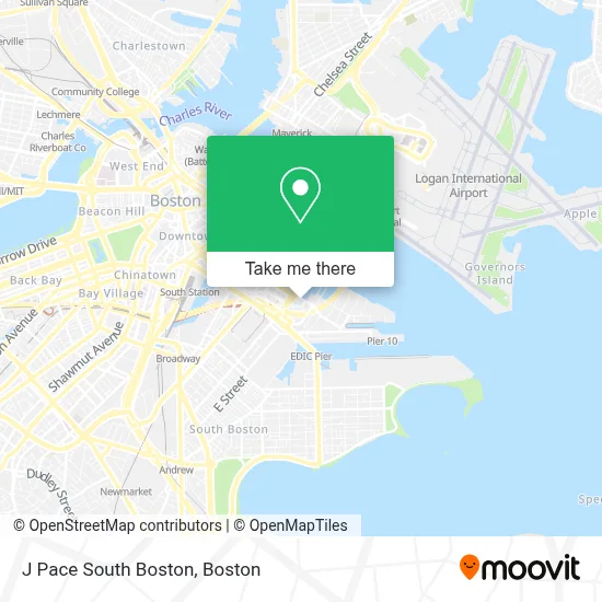J Pace South Boston map