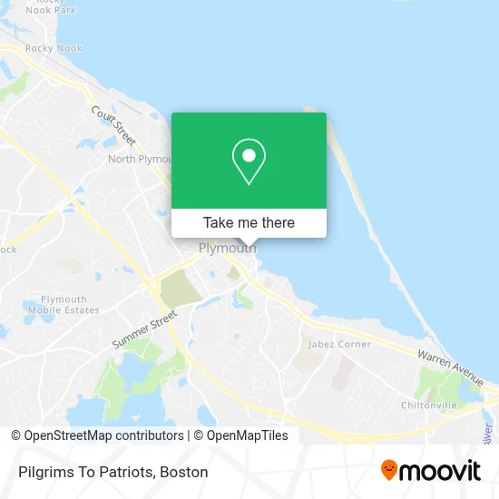 Pilgrims To Patriots map