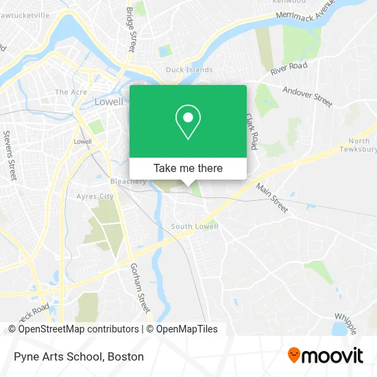 Pyne Arts School map