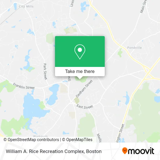 William A. Rice Recreation Complex map