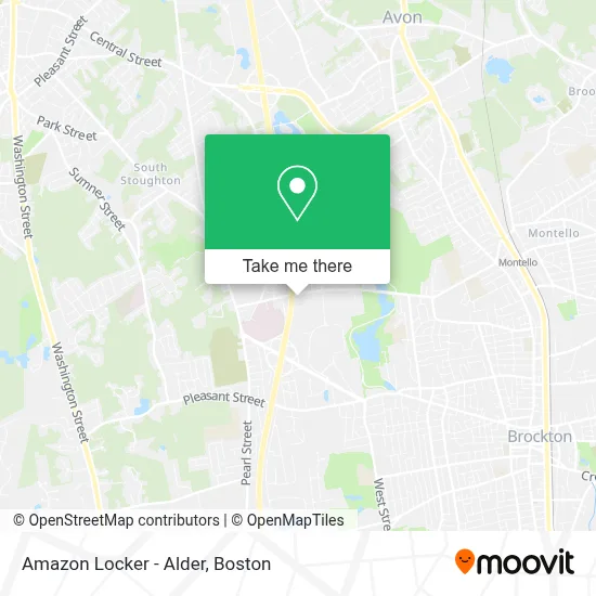 Amazon Locker - Alder map