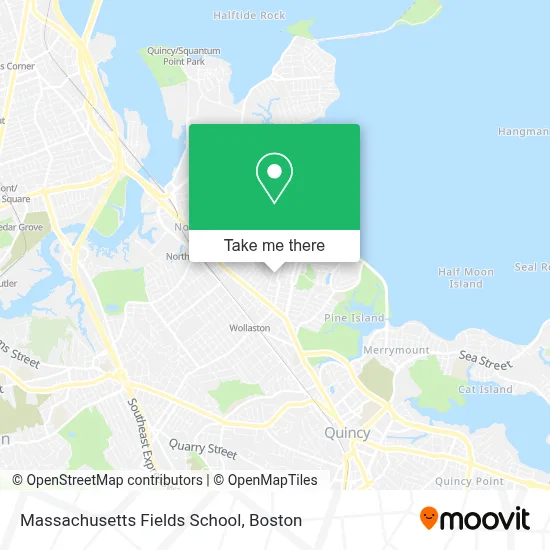 Massachusetts Fields School map
