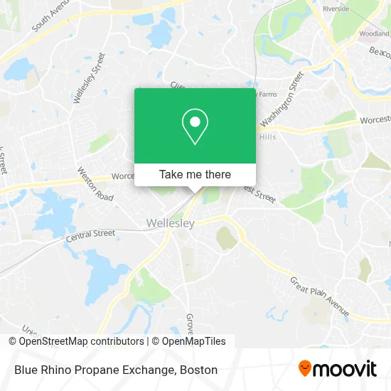 Blue Rhino Propane Exchange map