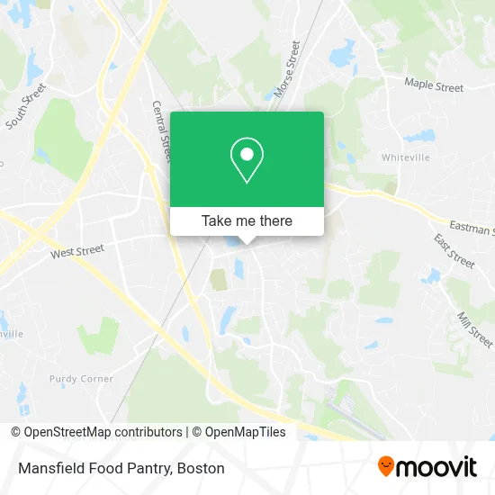 Mansfield Food Pantry map