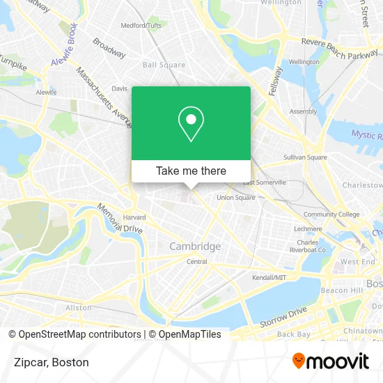 Zipcar map