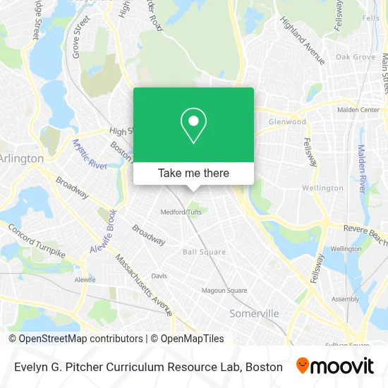 Evelyn G. Pitcher Curriculum Resource Lab map
