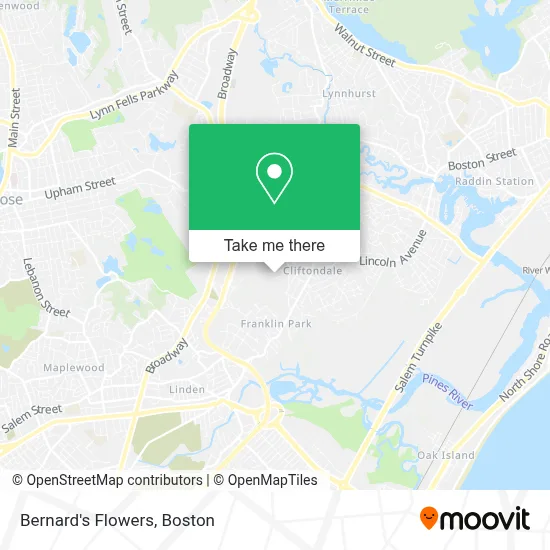 Bernard's Flowers map