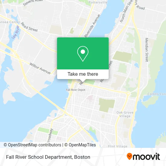 Fall River School Department map