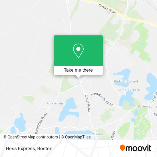 Hess Express map