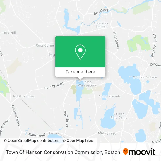 Town Of Hanson Conservation Commission map
