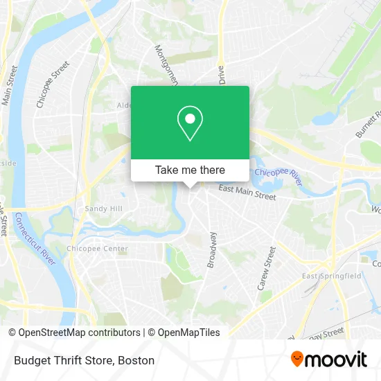 Budget Thrift Store map