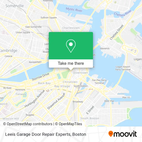 Leeís Garage Door Repair Experts map