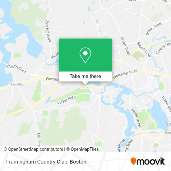Framingham Country Club map