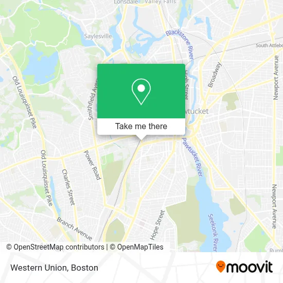 Western Union map